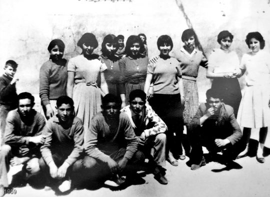 1943 - Un grupo de jóvenes en Alcorcón