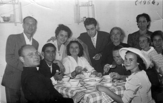 1956 - Banquete de boda con el párroco don Enrique