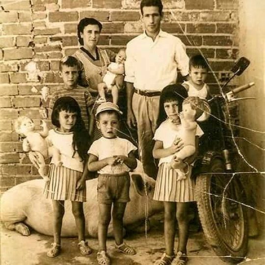1963 - Familia en Calle Fuenlabrada