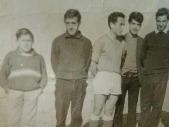 1965 - Jugadores de fútbol en Los Castillos
