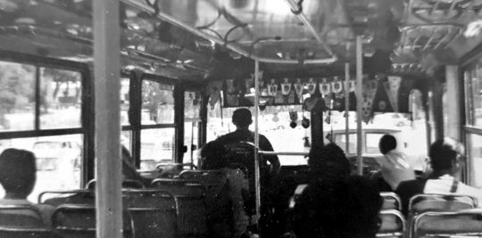 1977 - El interior del autobús Blasa
