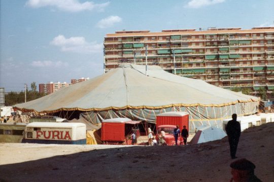 1978 - El circo en Parque Lisboa en la avenida de Cantarramas