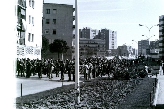1980 - Manifestación por la enseñanza en Calle Cantos