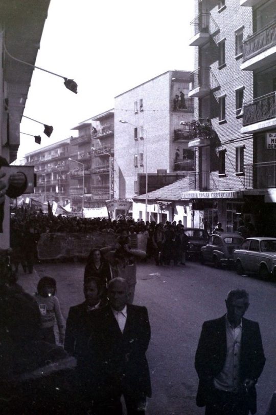 1980 - Manifestación en la Calle Mayor