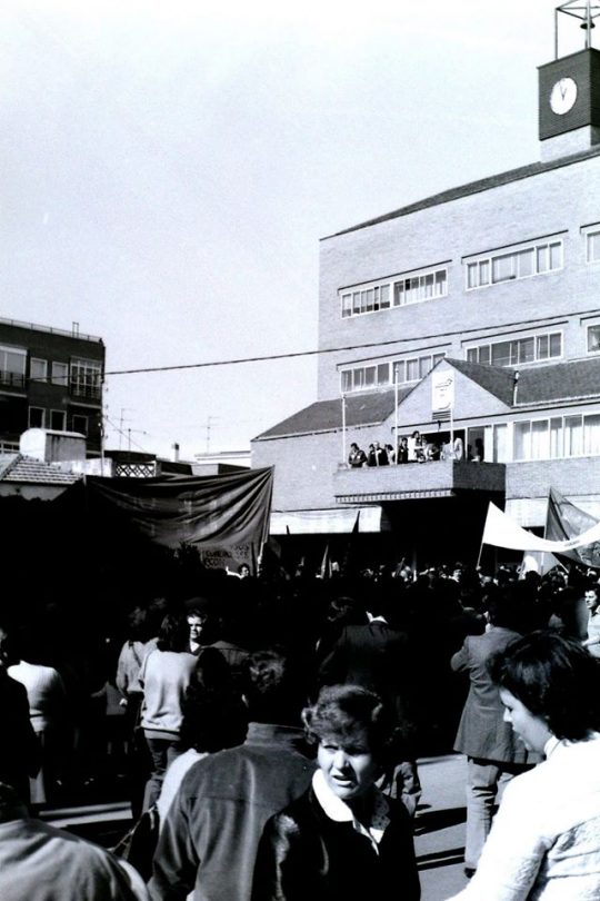 1980 - Manifestación por la enseñanza en Plaza de España