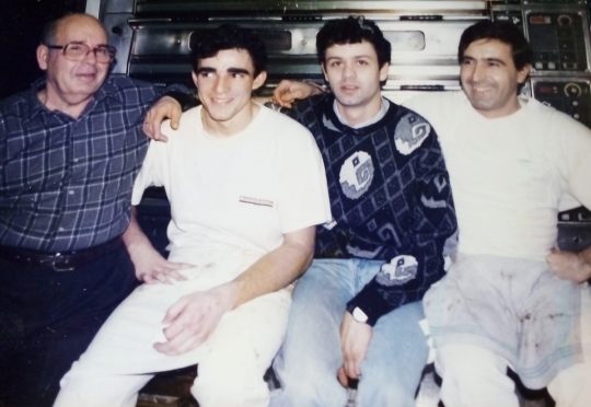 1988 - Empleados de Manolín, Ezequiel, Miguel, Miguel Angel y Viti