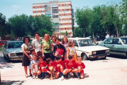 1990 - Equipo de fútbol en Calle Los Cantos