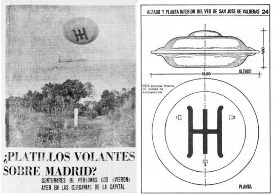 1978 - Periódico sobre platillo volante en Alcorcón